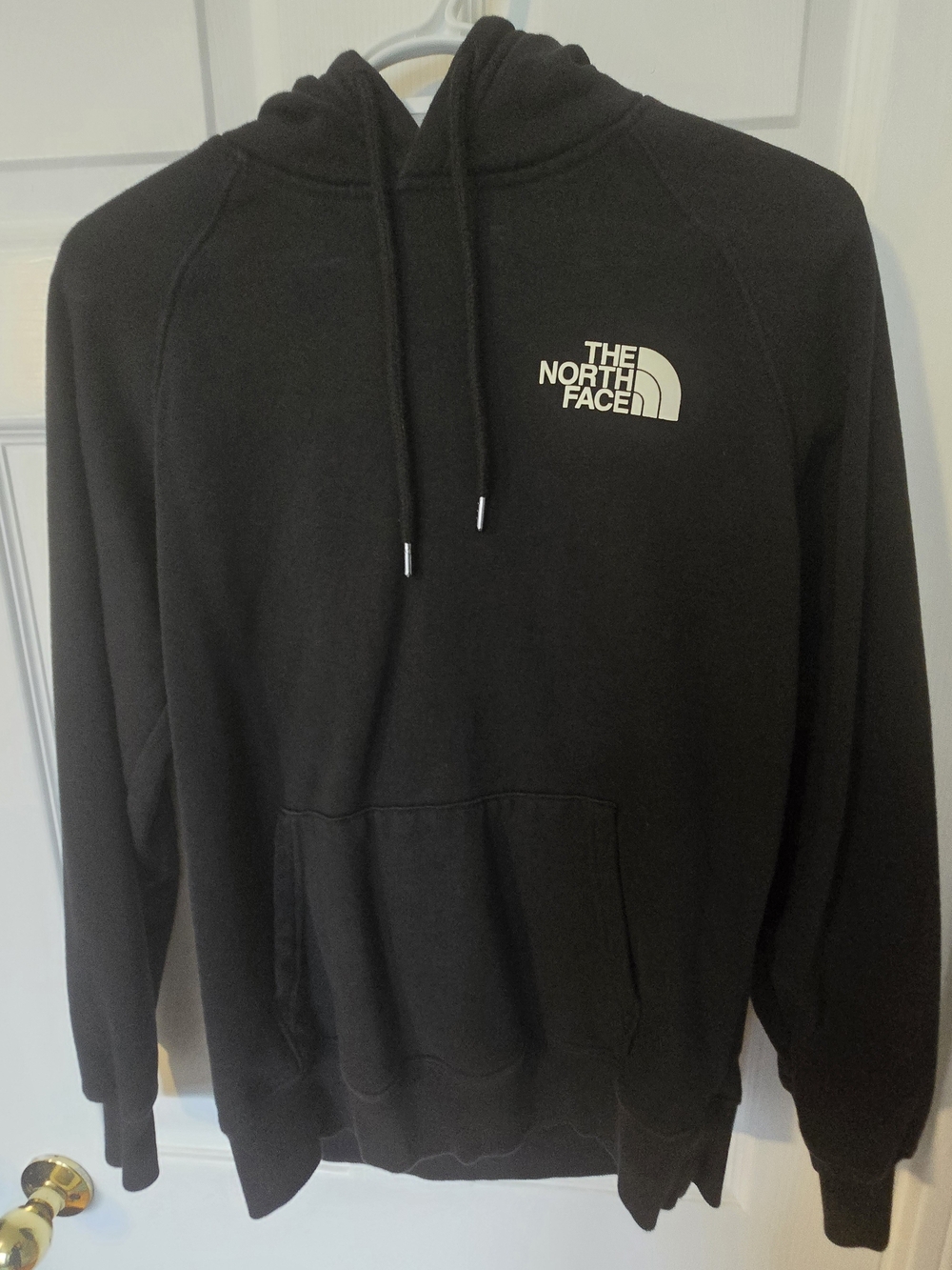 The North Face Women's Black Pullover Hoodie with White Logo